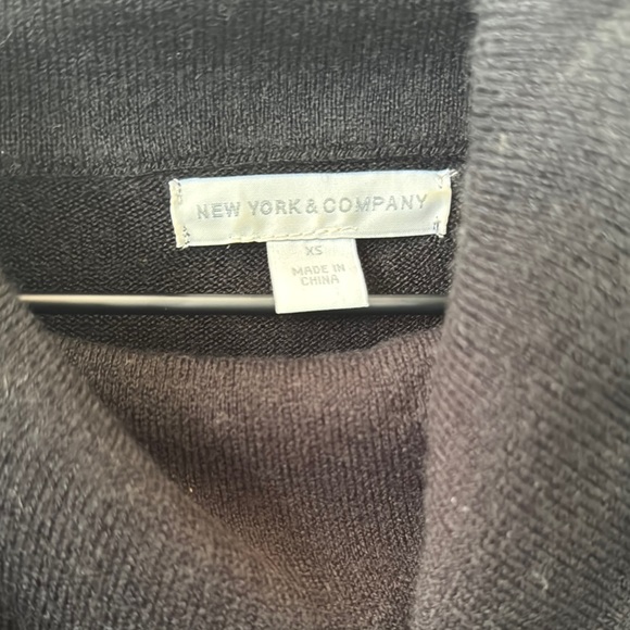 New York & Company Black Long Sleeve Dress - Picture 2 of 6